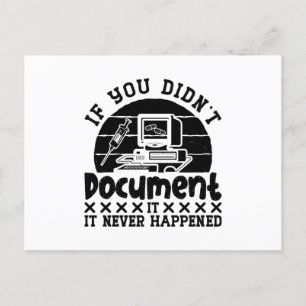 ICD Coding Medical Coder If You Didn't Document Postcard