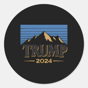 Ice 2024 Trump 2024 Election American  Classic Round Sticker