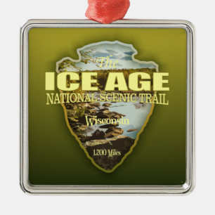 Ice Age Trail (arrowhead) Metal Ornament