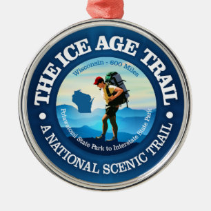 Ice Age Trail (C) Metal Ornament