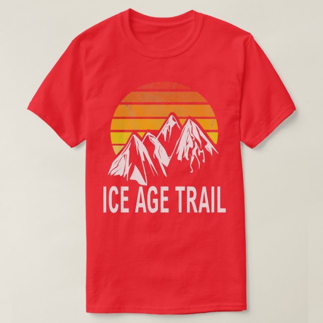 Ice Age Trail Cross Country Skiing Chetek T-Shirt (Design Front)