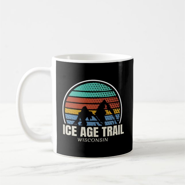 Ice Age Trail Hiker Camg Hiking Coffee Mug (Left)