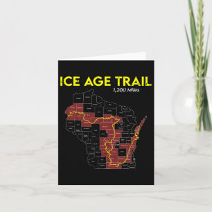 Ice Age Trail Wisconsin Long-distance Hiking Sceni Card