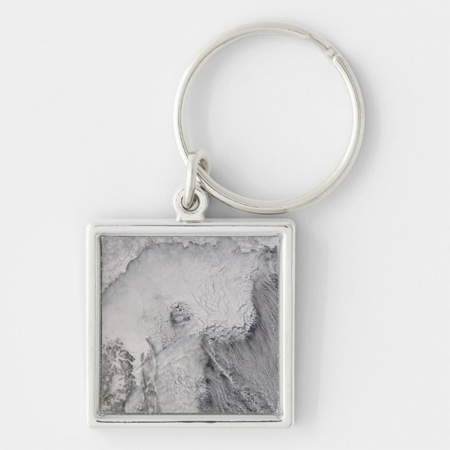 Ice and cloud streets in the Sea of Okhotsk Key Ring (Front)