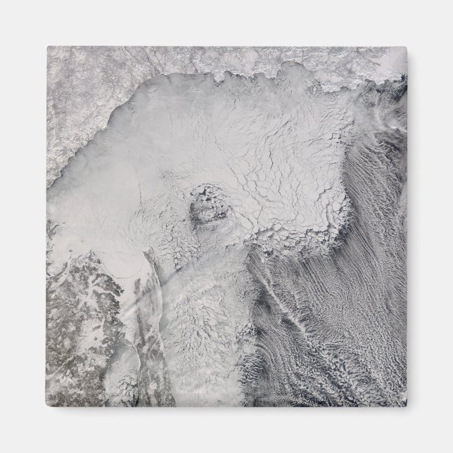 Ice and cloud streets in the Sea of Okhotsk Magnet (Front)