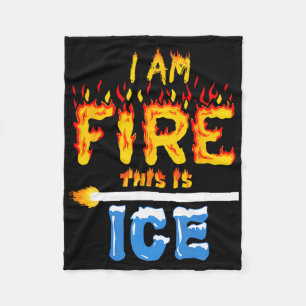 Ice And Fire Costume Halloween Family Matching Wom Fleece Blanket