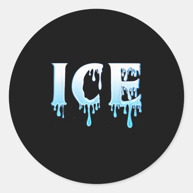 Ice And Fire Halloween Couples Matching Party Cost Classic Round Sticker (Front)