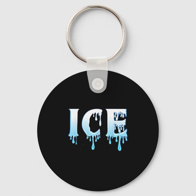 Ice And Fire Halloween Couples Matching Party Cost Key Ring (Front)