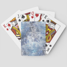 Ice and Snow Textured Blue Christmas Pattern