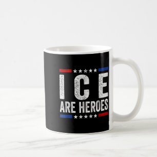 Ice Are Heroes Vintage Us Flag Funny Men Women Coffee Mug