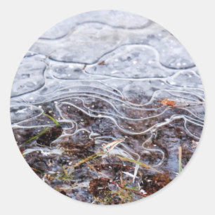 Ice Art 1 Classic Round Sticker