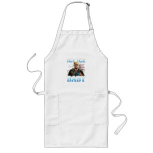 Ice Baby Funny Trump Long Apron