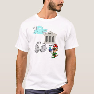 Ice Bank Mice Elf (I Spank Myself) Cartoon T-Shirt