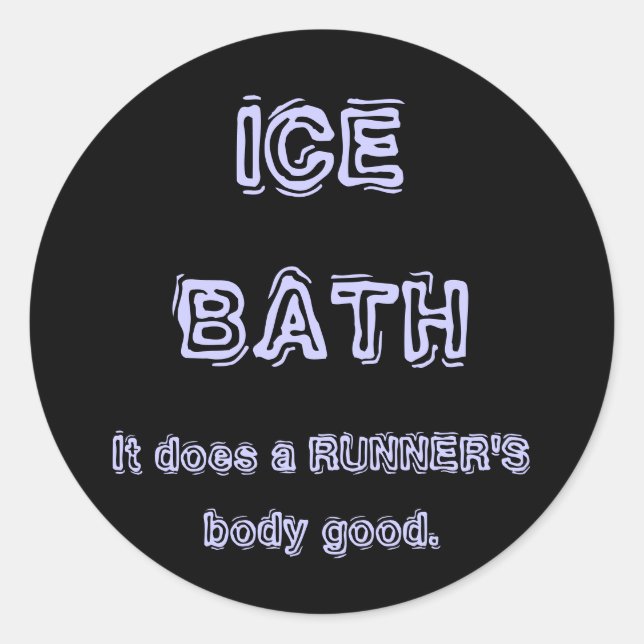 Ice Bath Classic Round Sticker (Front)