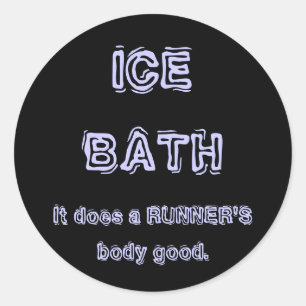 Ice Bath Classic Round Sticker
