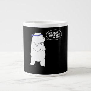 Ice Bear Believes In You Polar Bear Lover Large Coffee Mug