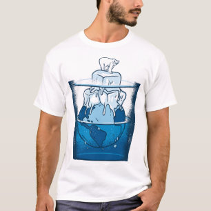 Ice Bear Climate Change Polar Bears Melting Poles T-Shirt