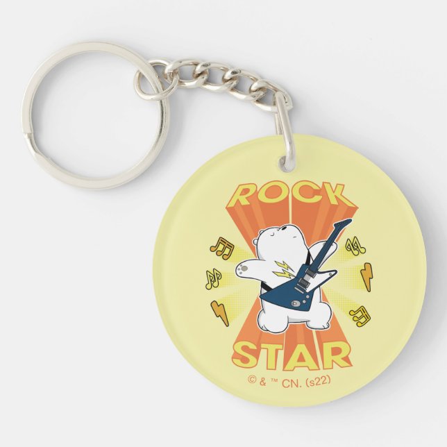 Ice Bear - Rock Star Key Ring (Front)