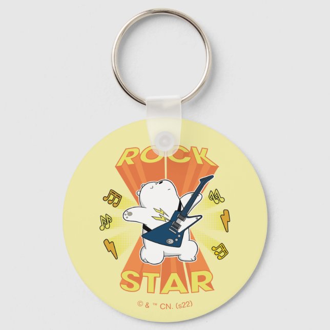 Ice Bear - Rock Star Key Ring (Front)