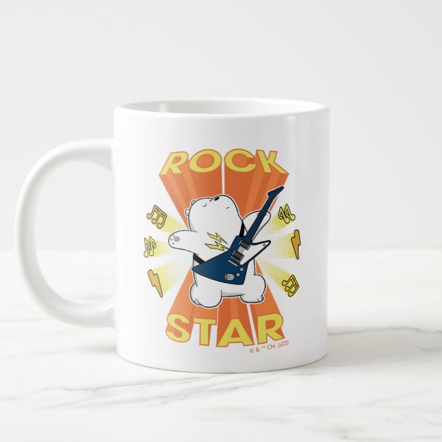 Ice Bear - Rock Star Large Coffee Mug (Left)