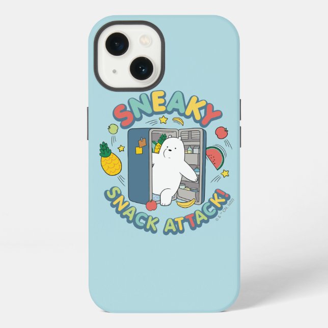 Ice Bear - Sneaky Snack Attack! iPhone Case (Back)