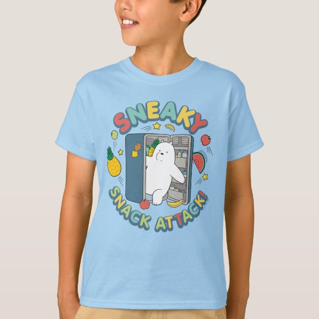 Ice Bear - Sneaky Snack Attack! T-Shirt (Front)