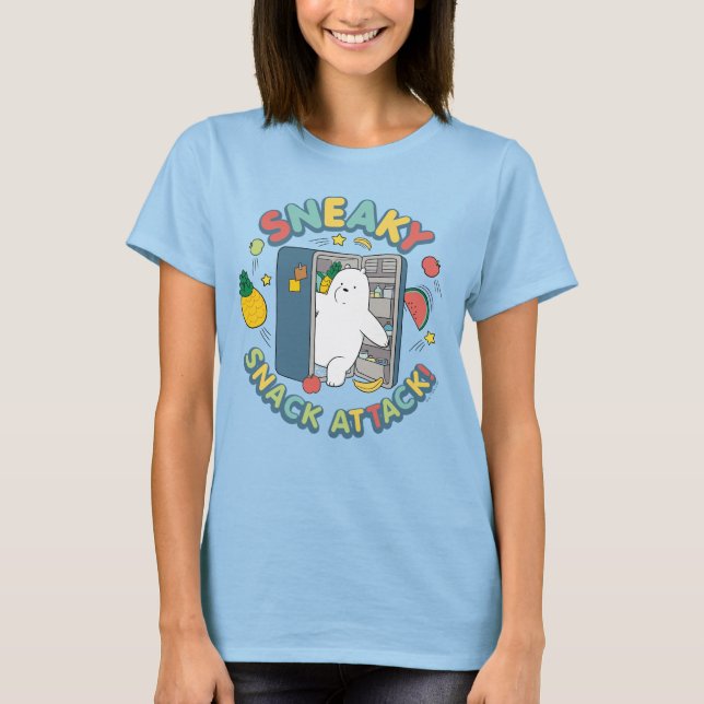 Ice Bear - Sneaky Snack Attack! T-Shirt (Front)