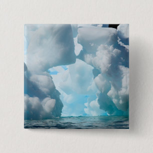 Ice Bergs off of the southern tip of South 15 Cm Square Badge