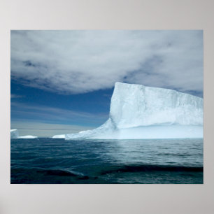 Ice Bergs off of the southern tip of South 2 Poster