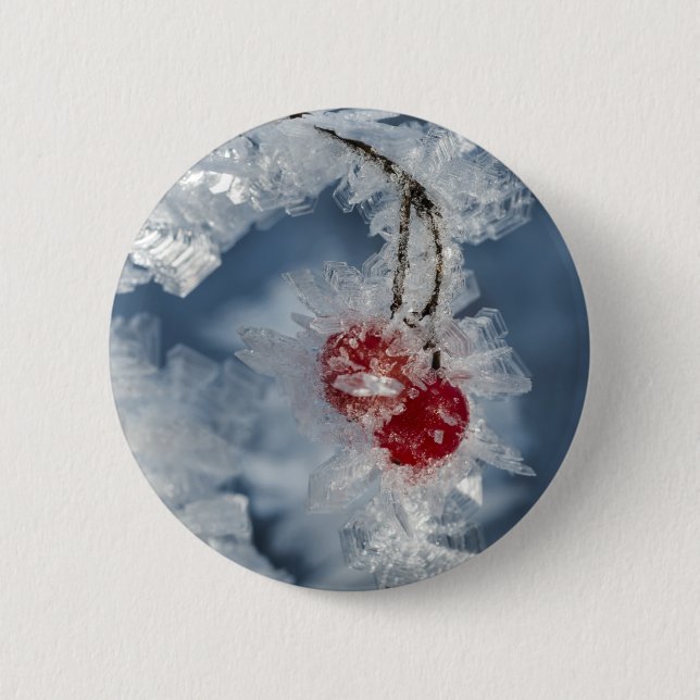 Ice Berries 6 Cm Round Badge (Front)