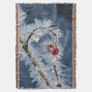 Ice Berries Throw Blanket