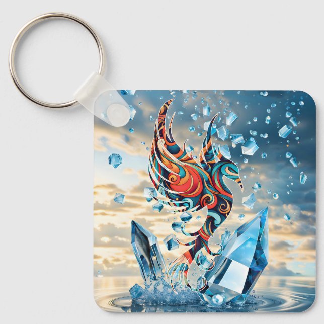 Ice Bird Key Ring (Front)