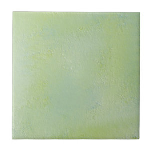 Ice Blue And Celery Ceramic Tile