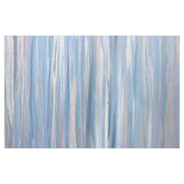 Ice-Blue Craft | Icy Silver Peach Cool Brushstroke Fabric (Yard)