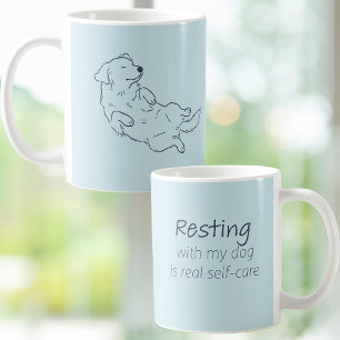Ice Blue Golden Retriever Dog Mom Mug