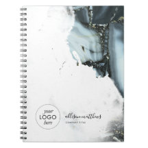 Ice Blue Grey Black Marble Background 