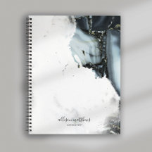 Ice Blue Grey Black Marble Background