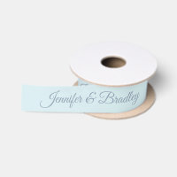 Ice Blue Grey Elegant Wedding Personalised Name