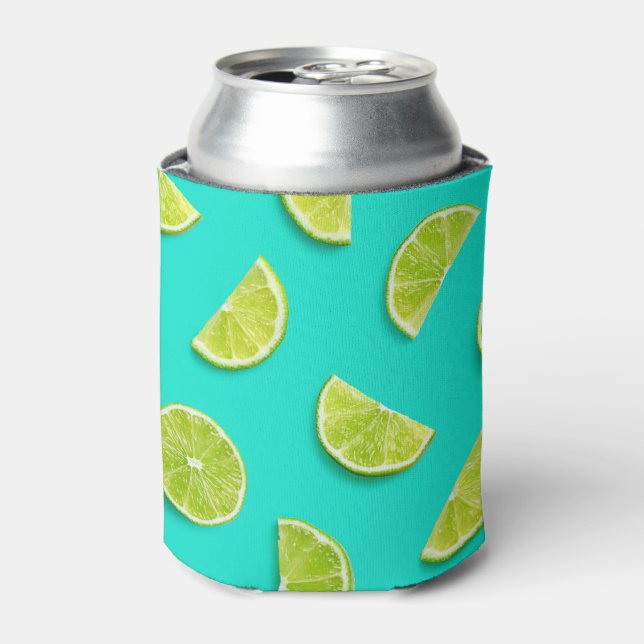 Ice Blue Lime Fruit Summer Can Cooler (Can Front)