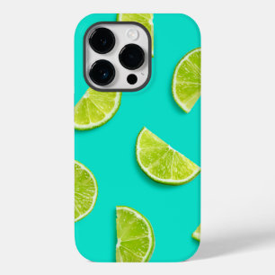 Ice Blue Lime Fruit Summer Case-Mate iPhone 14 Pro Case