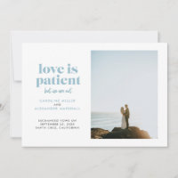Ice Blue Love is Patient But We Are Not Elopement