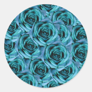 Ice Blue Roses Sticker