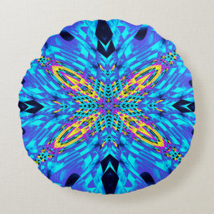 ICE BLUE ROUND CUSHION