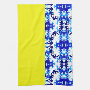 Ice Blue Snowboarder Sky Yellow Snowboarding Sport Tea Towel