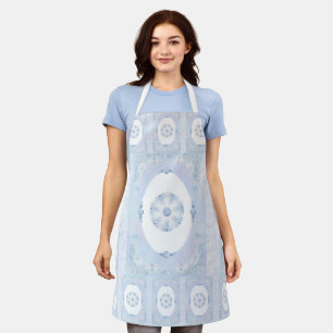 Ice Blue Snowflake Apron