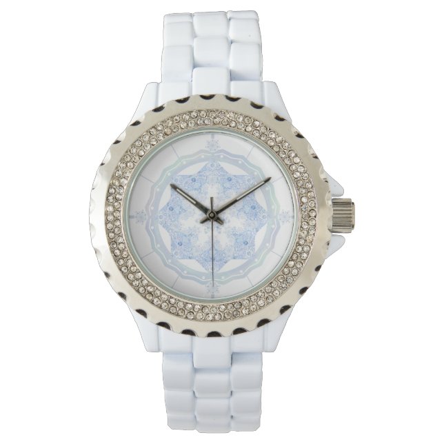 Ice Blue Snowflake Watch (Front)