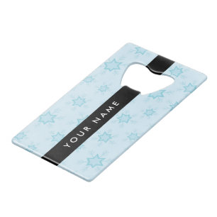 Ice Blue Snowflakes, Your name, Personalise