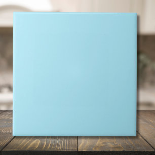 Ice Blue Solid Colour Classic Elegant Ceramic Tile