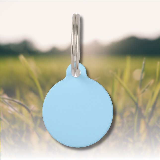 Ice Blue Solid Colour | Classic | Elegant Pet Tag (Creator Uploaded)