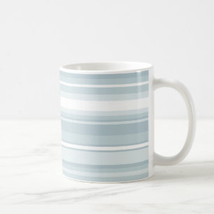 Ice blue stripes coffee mug
